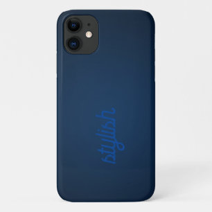 Monogram Dark Blue Case-Mate iPhone Case