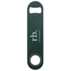 Monogram Dark Green Stylish Modern Minimalist