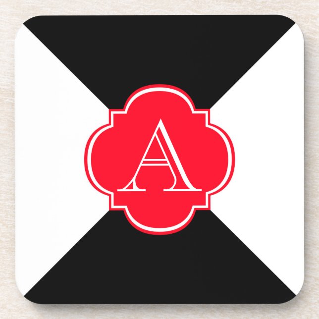Monogram decoration coaster (Front)