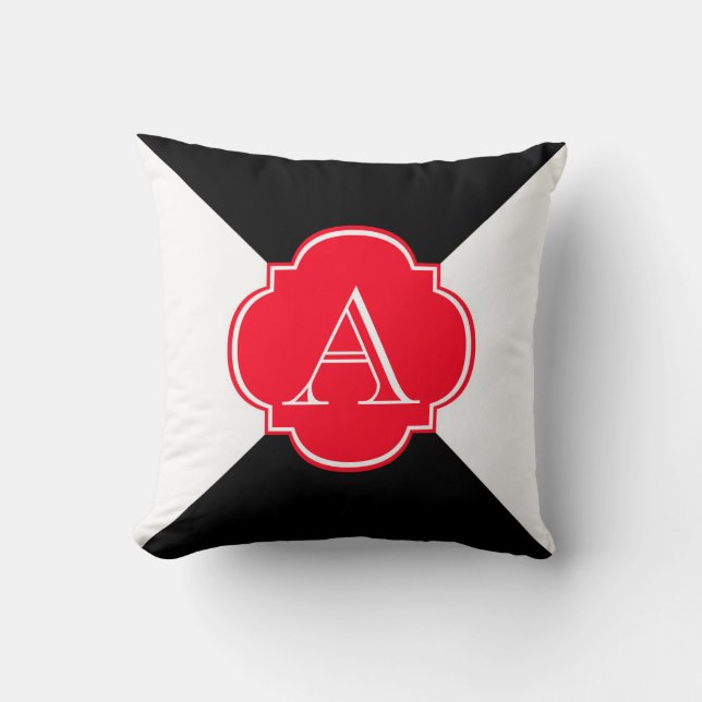 Monogram decoration cushion (Front)