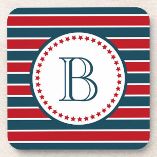 Monogram design coaster