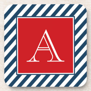 Monogram design coaster