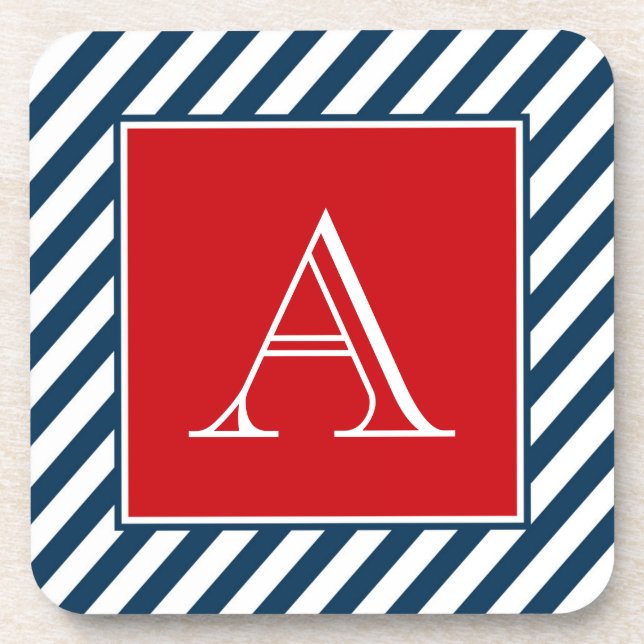 Monogram design coaster (Front)