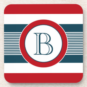 Monogram design coaster