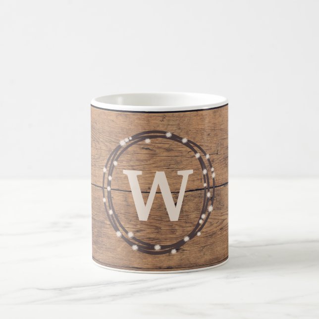 Monogram design coffee mug (Center)