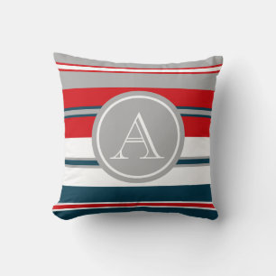 Monogram design cushion