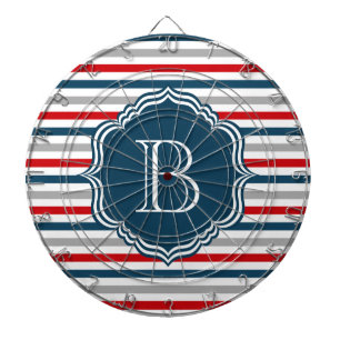 Monogram design dartboard
