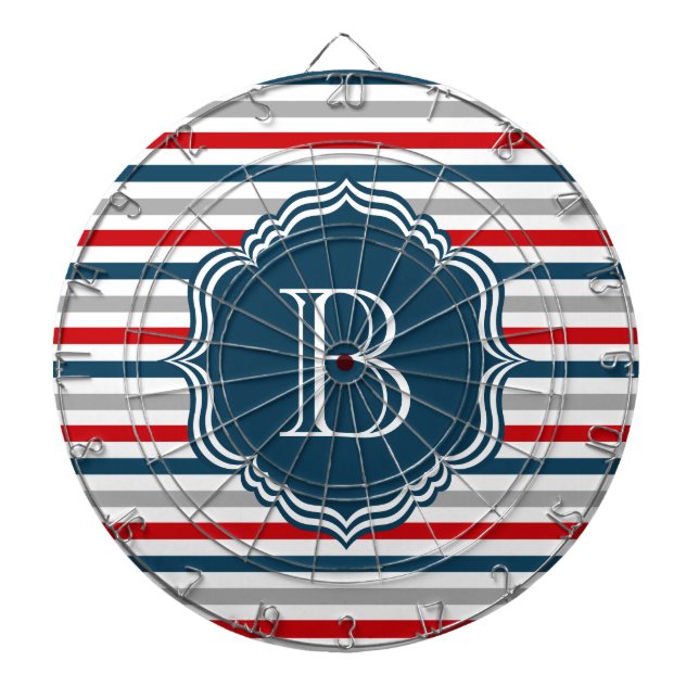 Monogram design dartboard (Front)