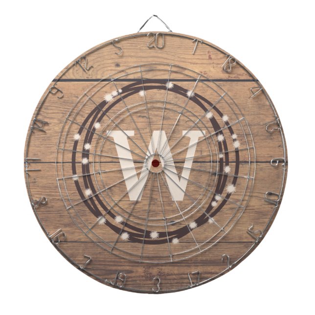 Monogram design dartboard (Front)