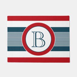 Monogram design doormat