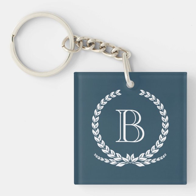 Monogram design key ring (Front)