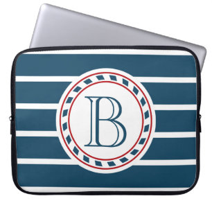 Monogram design laptop sleeve