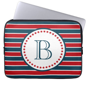 Monogram design laptop sleeve