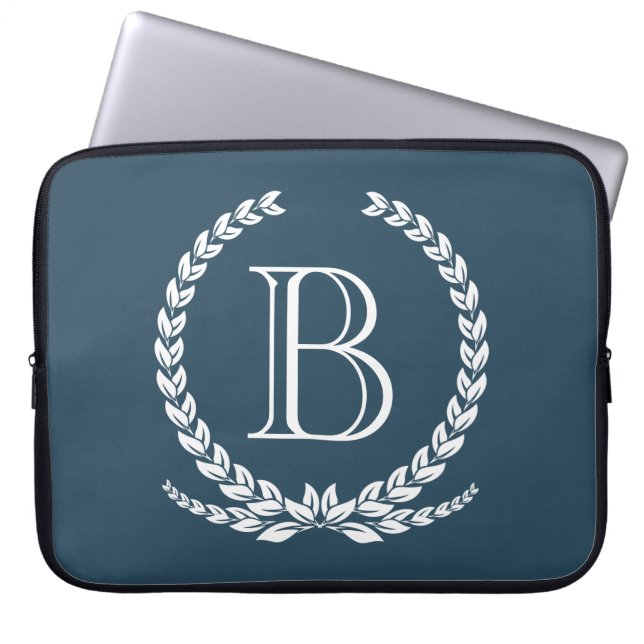 Monogram design laptop sleeve (Front)