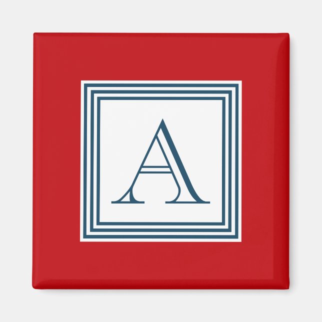 Monogram design magnet (Front)