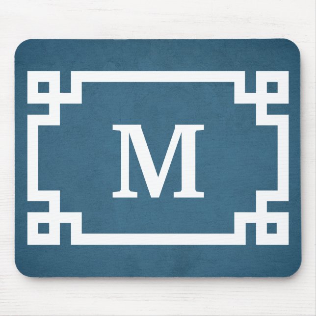 Monogram design mouse pad (Front)