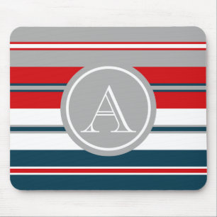 Monogram design mouse pad