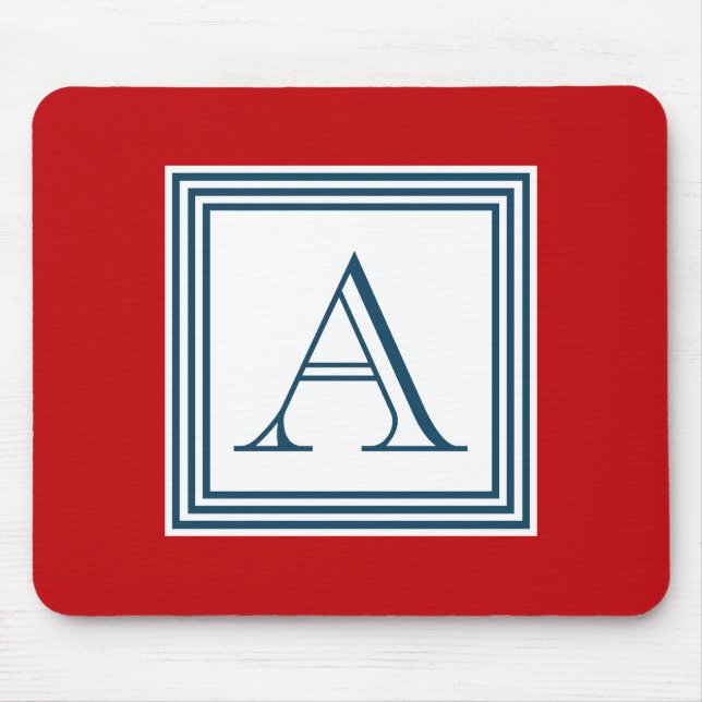 Monogram design mouse pad (Front)