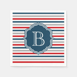 Monogram design napkin