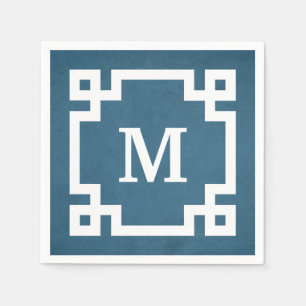 Monogram design napkin