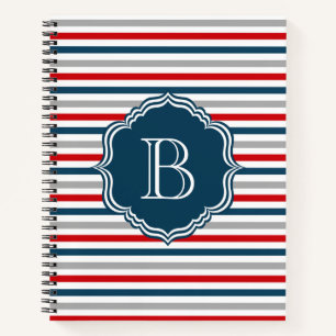 Monogram design notebook