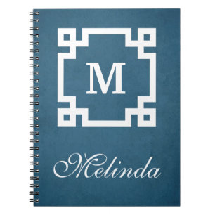 Monogram design notebook