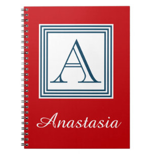 Monogram design notebook