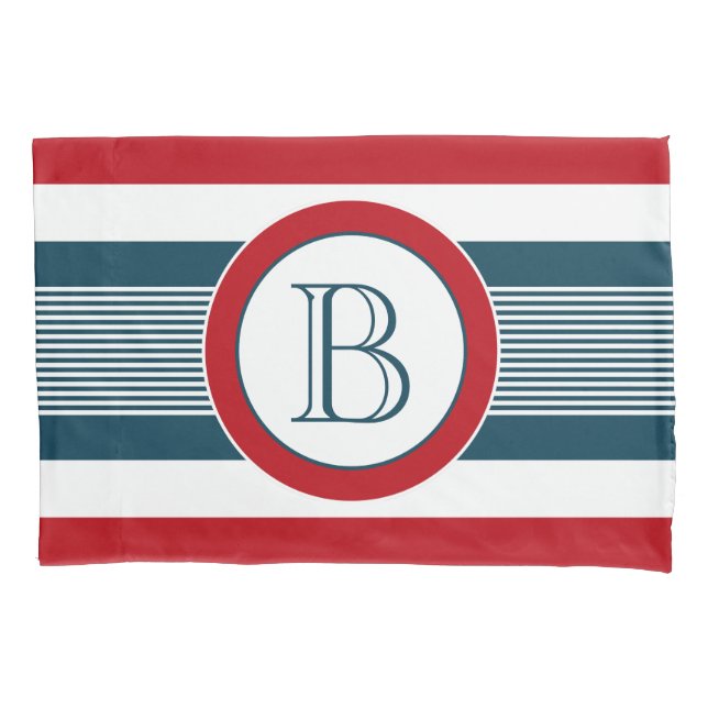Monogram design pillowcase (Front)