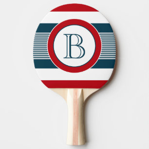 Monogram design ping pong paddle