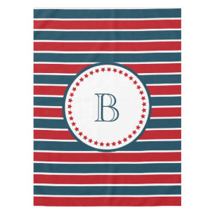 Monogram design tablecloth