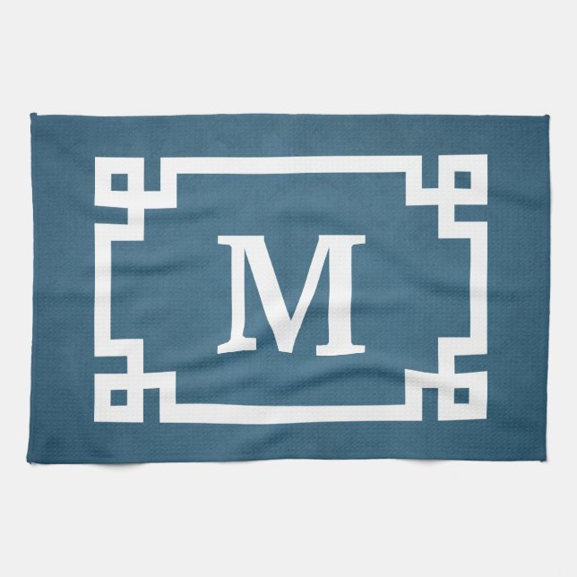 Monogram design tea towel (Horizontal)