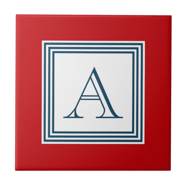 Monogram design tile (Front)