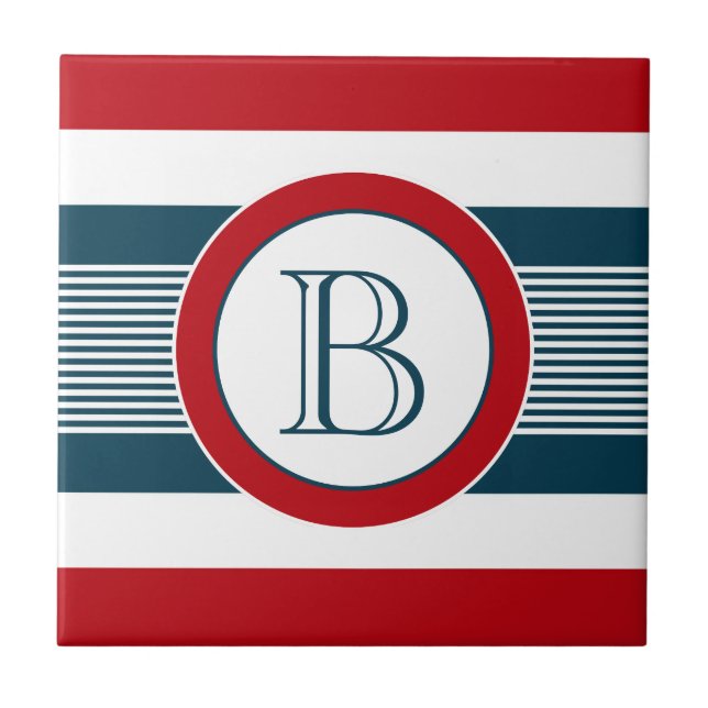 Monogram design tile (Front)