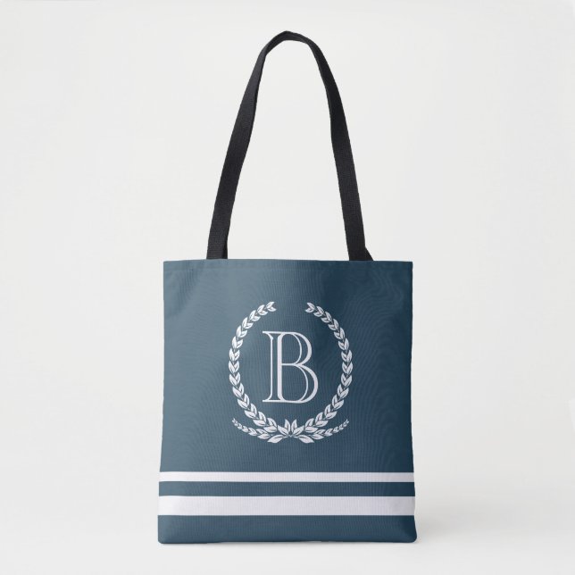 Monogram design tote bag (Front)