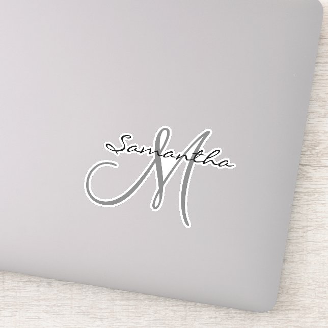 Monogram Die Cut Custom Personalised (Detail)
