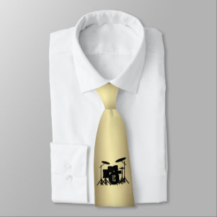 Monogram Drum Set Gold Tie