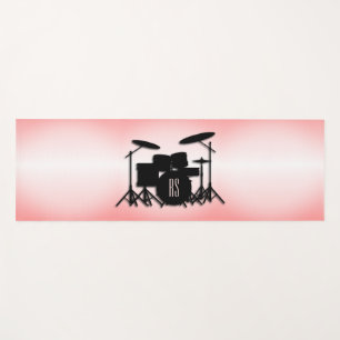 Monogram Drum Set Pink Yoga Mat