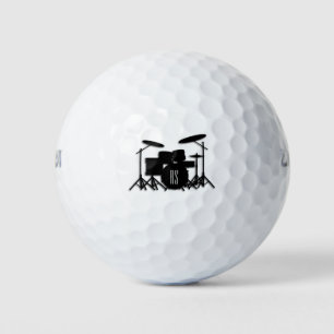Monogram Drum Set Silver Golf Balls