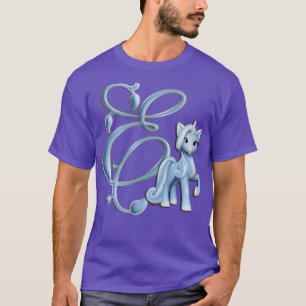 Monogram E Custom Unicorn T-Shirt