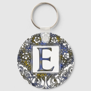 Monogram E Key Ring