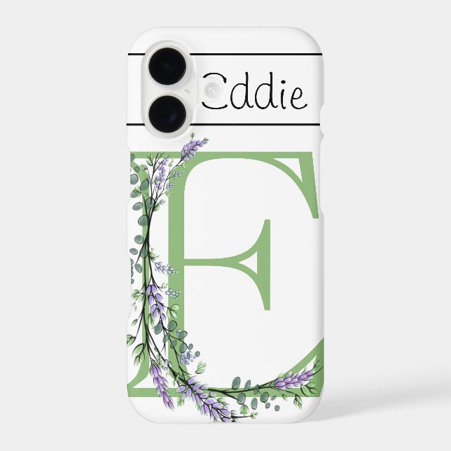 Monogram E Lavender Eucalyptus (Back)