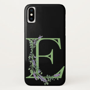 Monogram E Lavender Eucalyptus Case-Mate iPhone Case