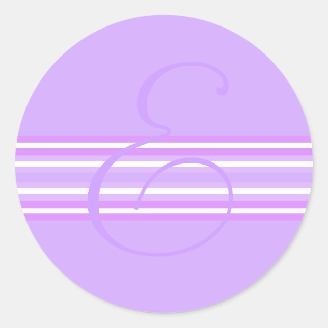 Monogram E Sticker (Front)