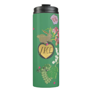 Monogram Easter Bunny Green Fruit and Floral Therm Thermal Tumbler