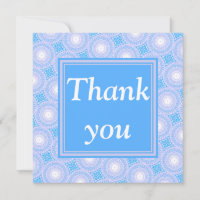 Monogram Electric blue circles pattern