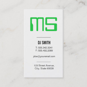 Monogram Electronic Business Card