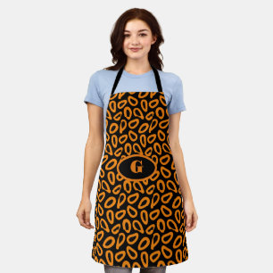  Monogram Elegant Customise Papaya Pattern  Apron