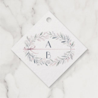 Monogram Elegant Favour Tags