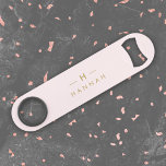 Monogram Elegant Minimal Blush Pink and Gold<br><div class="desc">A simple stylish custom monogram design in a gold modern minimalist typography on an elegant pastel blush pink background. The monogram initials and name can easily be personalised along with the feature line to make a design as unique as you are! The perfect bespoke gift or accessory for any occasion....</div>