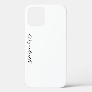 Monogram Elegant Modern Template Typography Name iPhone 12 Case